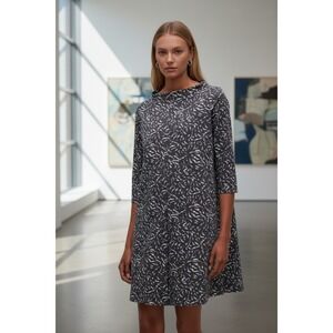white christmas dresses Cosmala Denim Long Sleeve Mini Dress / Indigo Blue | Meshki main image 0